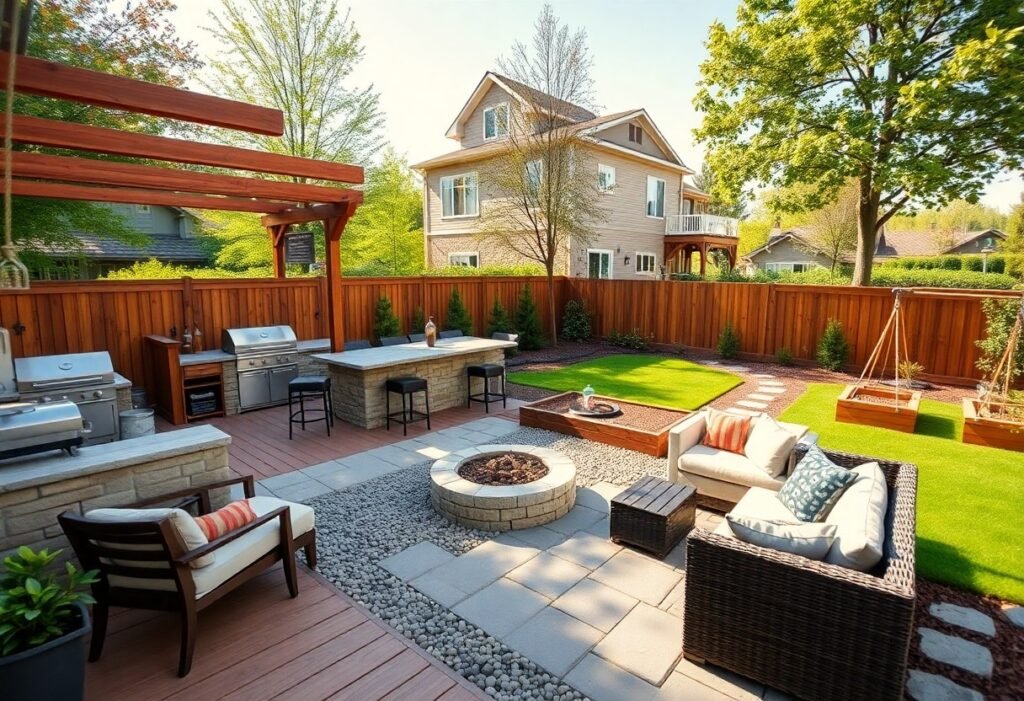 Divide Backyard Into Outdoor Living Zones Wmj 1024x701